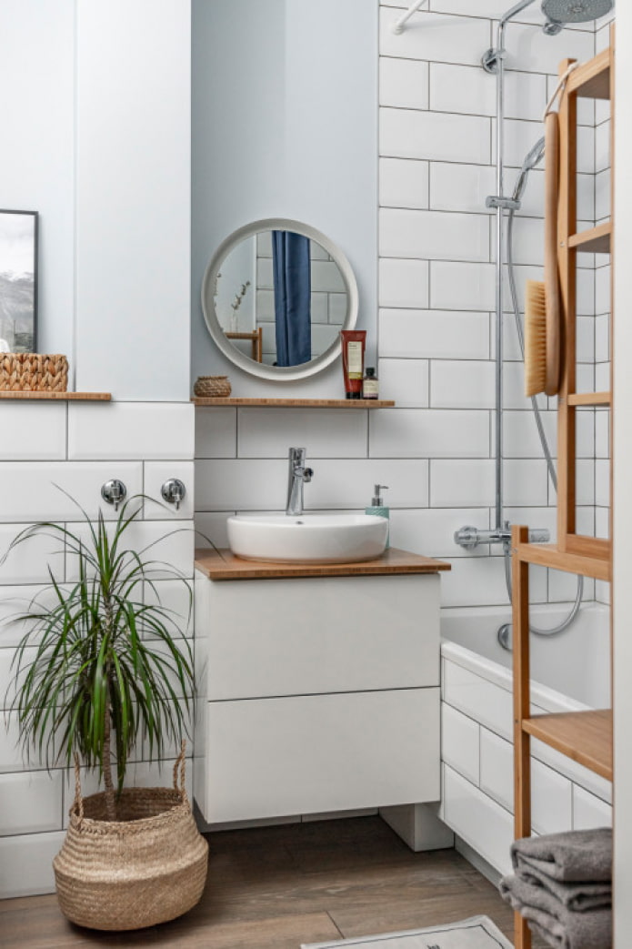 fürdőszoba skandináv stílusban