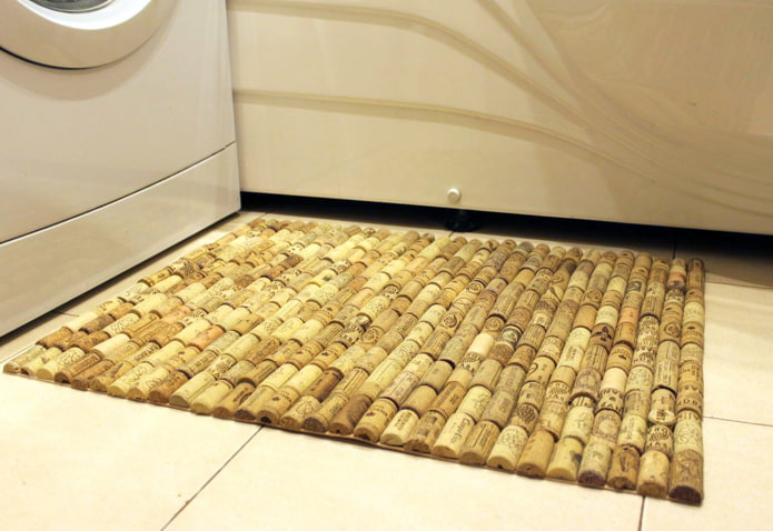 Kész szőnyeg a fürdőszobában