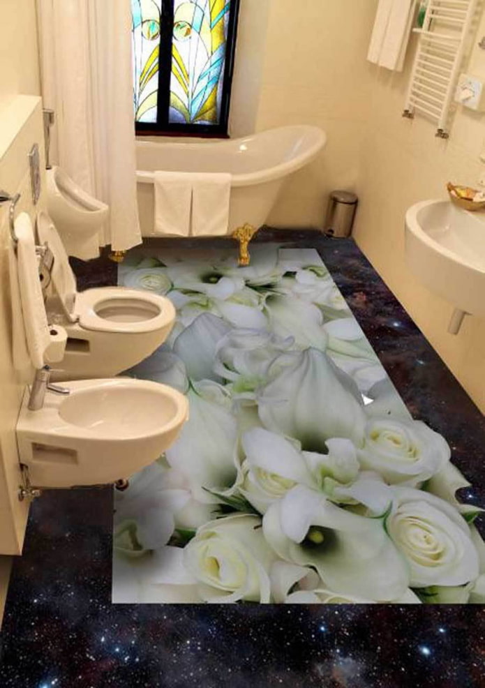 savaime išsilyginančios grindys vonios kambaryje
