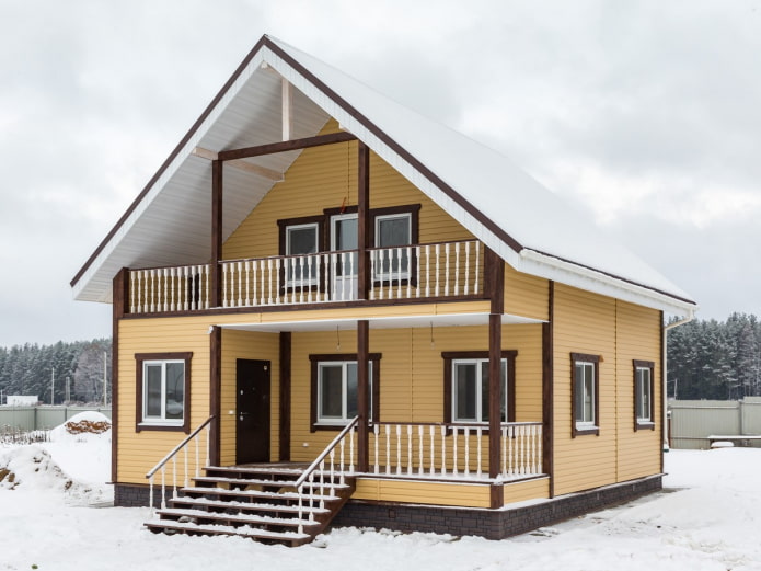 rivestimento della casa di legno