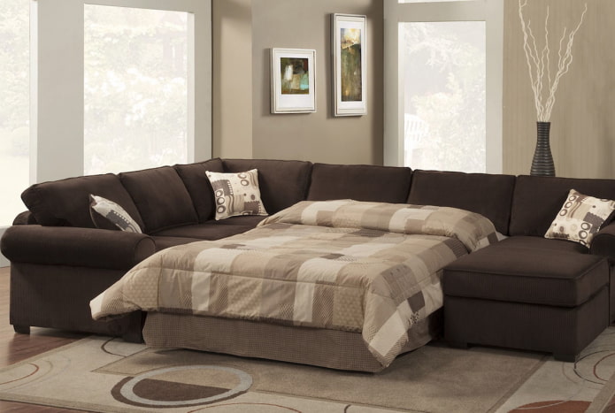 U alakú összecsukható kanapé