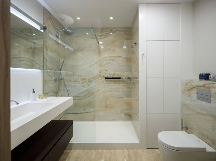 grindų ir sienų apdaila vonios kambaryje