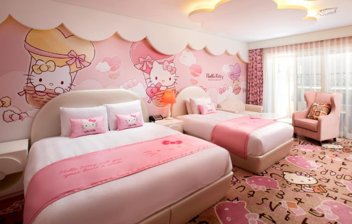 dizajn spavaće sobe za dvije djevojčice