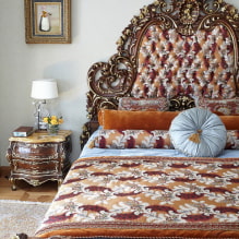 Kovácsoltvas ágyak: fotó, típusok, szín, kivitel, fejtámla kovácsoló elemekkel-7