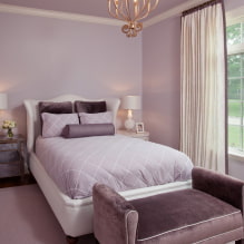 インテリアの美しい紫色のベッドルーム-8