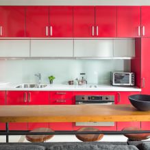 Colore rosso all'interno: valore, combinazione, stili, decorazioni, mobili (80 foto) -8
