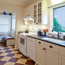 Linoleumas virtuvėje: patarimai, kaip pasirinkti, dizainas, tipai, spalvos-1
