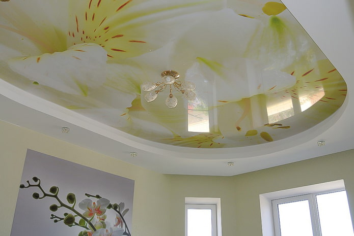 plafond met bloemen