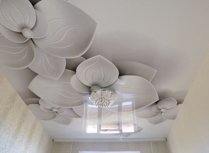 plafond met bloemen