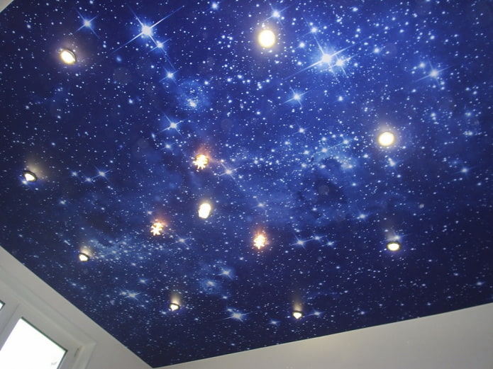 天井の夜空