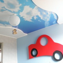 子供部屋の天井を伸ばす：60枚の最高の写真とアイデア-9