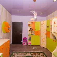 子供部屋の天井を伸ばす：60枚の最高の写真とアイデア-7