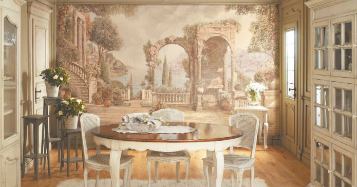 Eetkamer in Provençaalse stijl