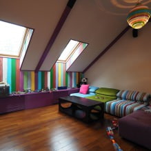 Disposizione di un asilo nido al piano attico: la scelta dello stile, della decorazione, dei mobili e delle tende-1
