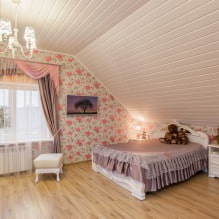 Disposizione della cameretta al piano attico: la scelta dello stile, della decorazione, dei mobili e delle tende-0
