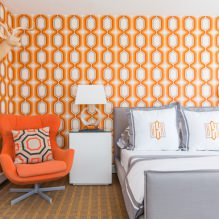 Colore arancione all'interno: significato, caratteristiche del design, stili, 60 foto-13