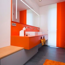 Πορτοκαλί χρώμα στο εσωτερικό: έννοια, χαρακτηριστικά σχεδιασμού, στυλ, 60 φωτογραφίες-12