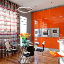 Πορτοκαλί χρώμα στο εσωτερικό: έννοια, χαρακτηριστικά σχεδιασμού, στυλ, 60 φωτογραφίες-6