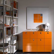 Colore arancione all'interno: significato, caratteristiche del design, stili, 60 foto-5