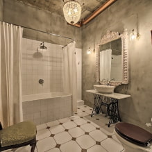 תאורה בחדר האמבטיה: טיפים לבחירה, מיקום, רעיונות לעיצוב -3