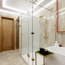 תאורה בחדר האמבטיה: טיפים לבחירה, מיקום, רעיונות לעיצוב -1
