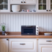ポリ塩化ビニールパネルで台所を飾る：賛否両論、アプリケーション、デザインのアイデア-6