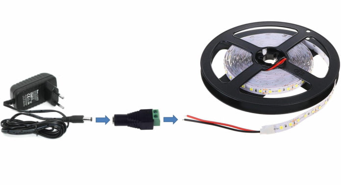 led strip montage diagram: