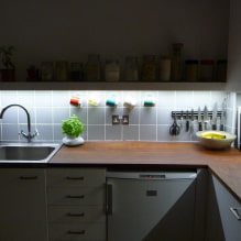 Verlichting in de keuken onder de kasten: de nuances van keuze en stapsgewijze instructies-1