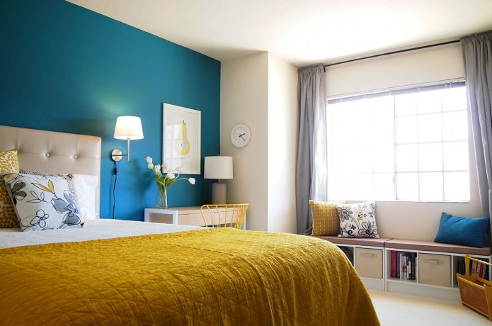 שילובי צבעים פופולריים בפנים חדר השינה