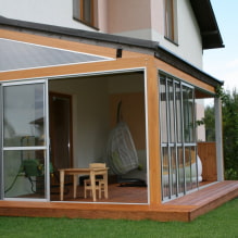 Estensione della veranda alla casa: viste, foto all'interno e idee di design-6