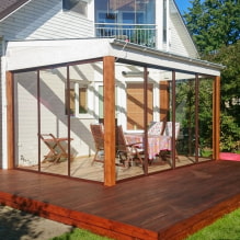 Estensione della veranda alla casa: viste, foto all'interno e idee di design-1