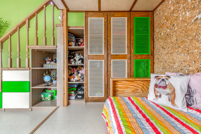 Eco-stijl in de kinderkamer