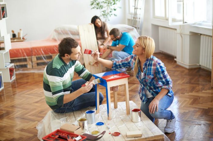 Reparatie in de praktijk: zelf meubels overschilderen