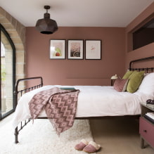 Roze slaapkamer: ontwerpkenmerken, mooie combinaties, echte foto's-0