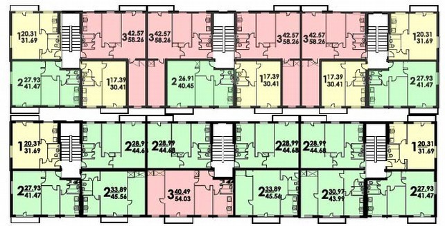 家の典型的な床の計画シリーズ335