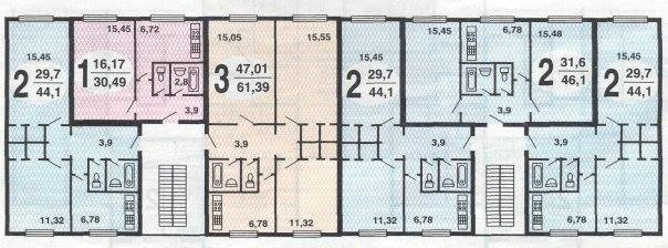 K-7シリーズの家の典型的な床の計画