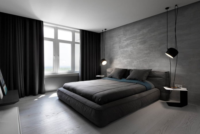 sivi interijer u stilu minimalizma