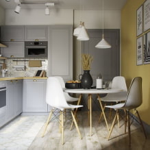סגנון סקנדינבי בפנים המטבח: יצירת עיצוב -0 נעים