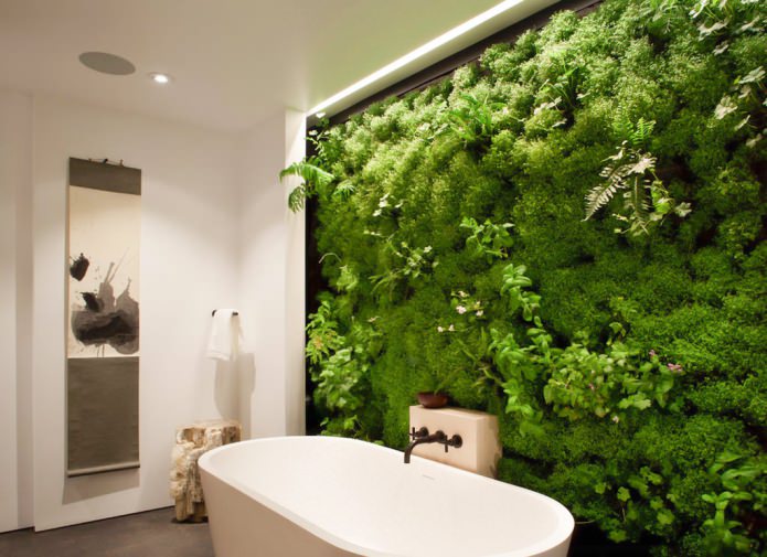 interni bagno in stile ecologico