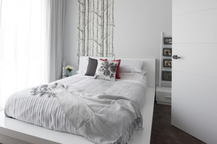 עיצוב חדר שינה בצבעים לבנים