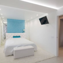 Slaapkamer in witte tinten: foto in het interieur, ontwerpvoorbeelden-3