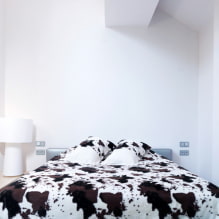 חדר שינה בגוונים לבנים: צילום בפנים, דוגמאות עיצוב -2