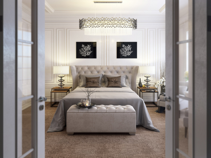 חדר שינה בסגנון ארט נובו: תמונות, דוגמאות ותכונות עיצוב