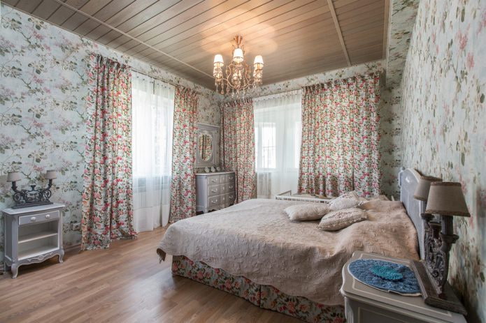 shema boja spavaće sobe u stilu Provence