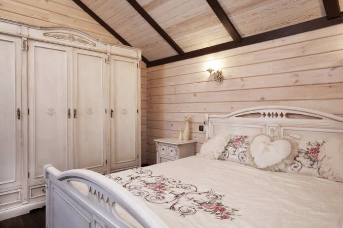 dizajn male spavaće sobe u provansalskom stilu