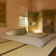 Slaapkamer in Japanse stijl: ontwerpkenmerken, foto in het interieur-5