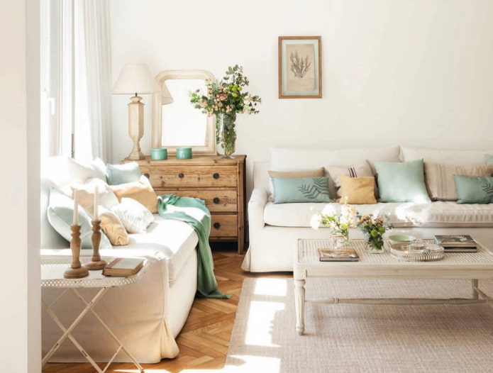 Shabby chic σαλόνι