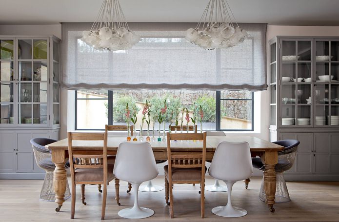 כסאות בפנים המטבח והסלון: 50 תמונות ורעיונות מודרניים