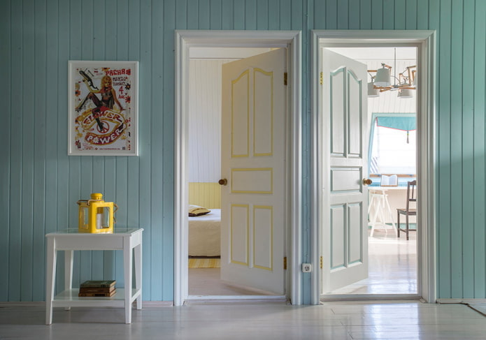 Könnyű ajtók a belső térben: típusok, színek, kombináció padlóval, falakkal, bútorokkal