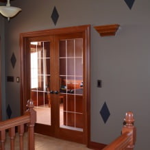 Tamsios durys interjere: derinys su grindų, sienų, baldų spalva (60 nuotraukų) -9